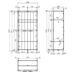 Pharao24 Kinder Kleiderschrank Demossa><noscript><img width=