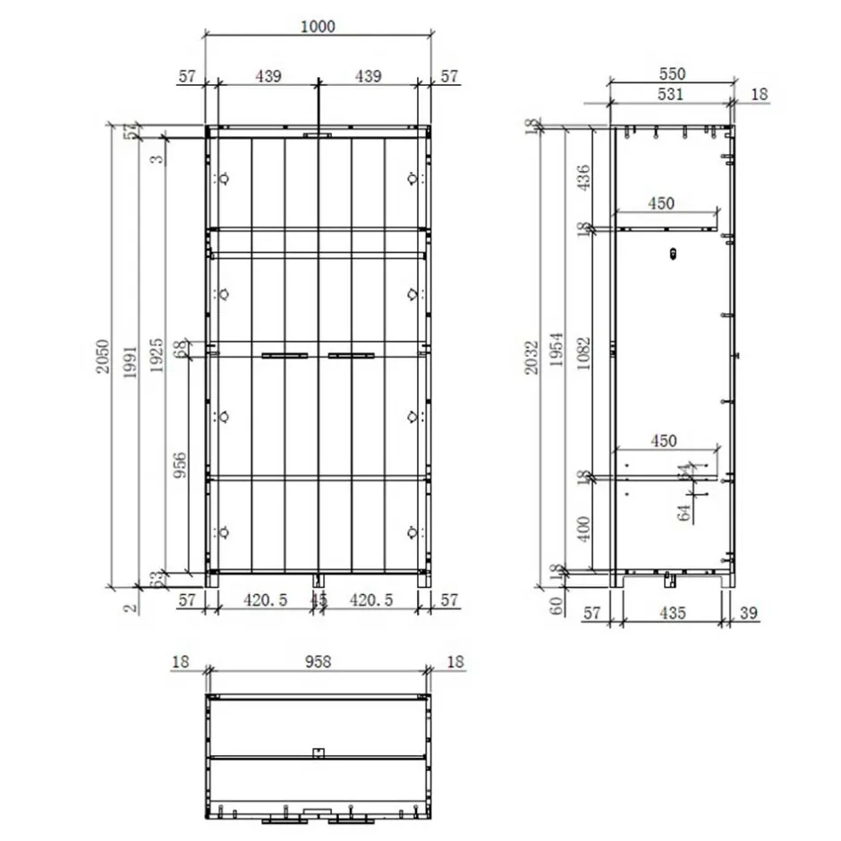 Pharao24 Kinder Kleiderschrank Demossa>Kinder Kinderzimmerschränke