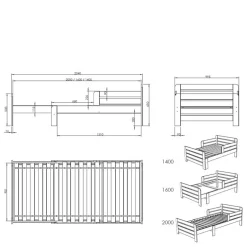 Kinderbetten*Pharao24 Kinderbett Deska