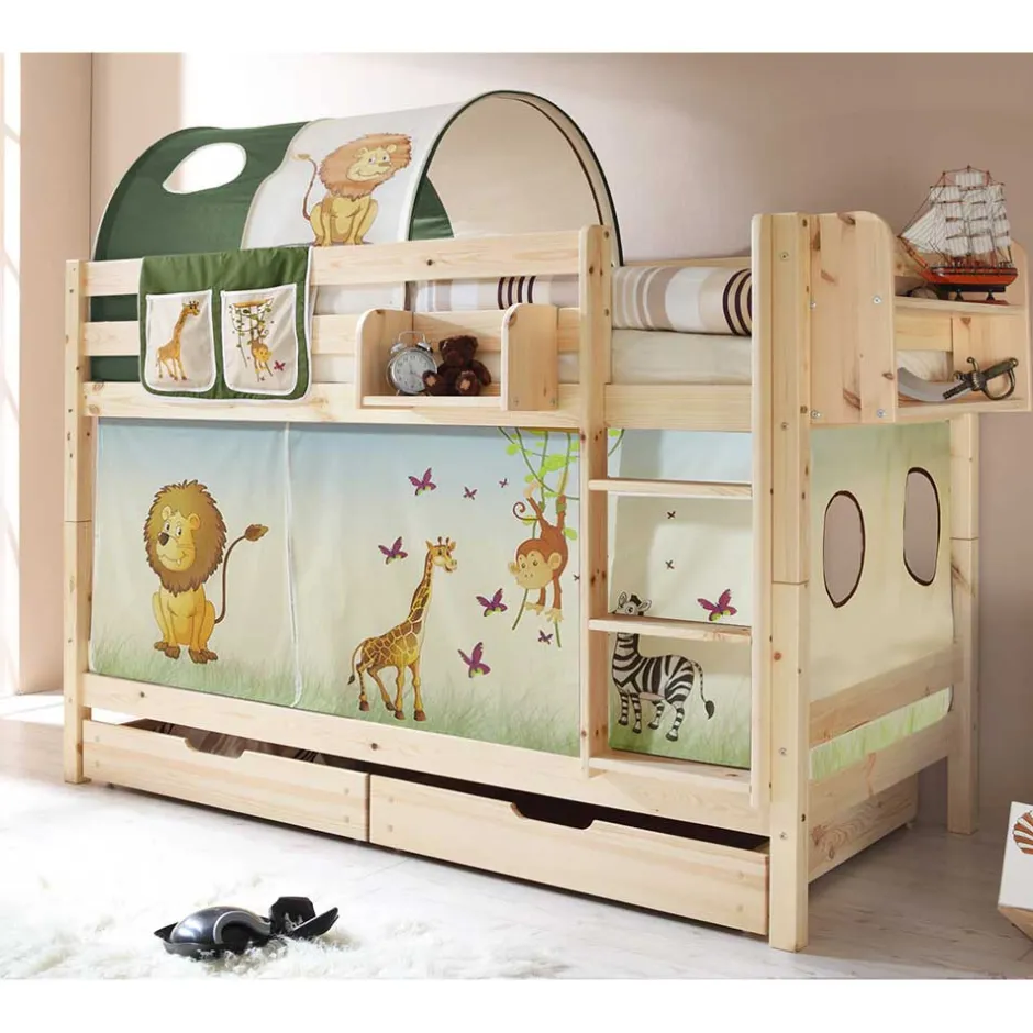 Etagenbetten|Kinderbetten*Pharao24 Kinderhochbett Hoku