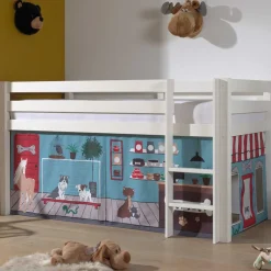 Kinderhochbetten|Kinderbetten*Pharao24 Kinderzimmer Halbhochbett Mint