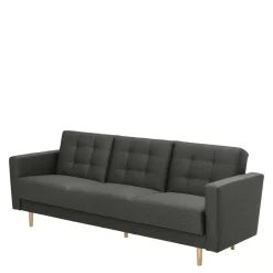 Polstermöbel|3 Sitzer Sofa*Pharao24 Klappcouch Anthrazit Loytima