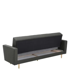 Polstermöbel|3 Sitzer Sofa*Pharao24 Klappcouch Anthrazit Loytima