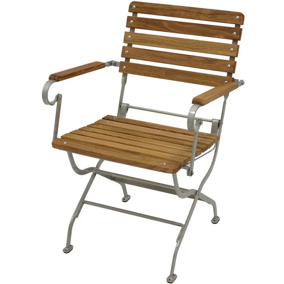 Gartenmöbel*Pharao24 Klappstuhl mit Armlehnen Oljetta