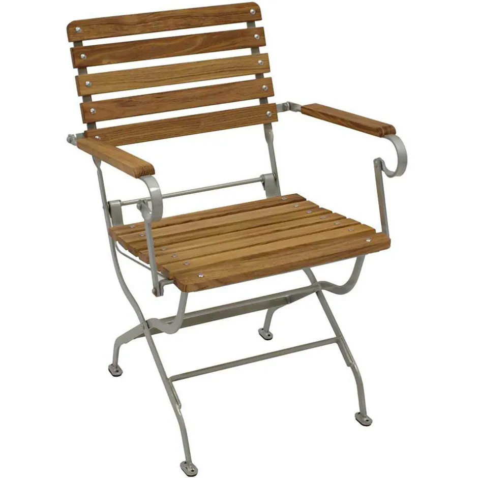 Gartenmöbel*Pharao24 Klappstuhl mit Armlehnen Oljetta