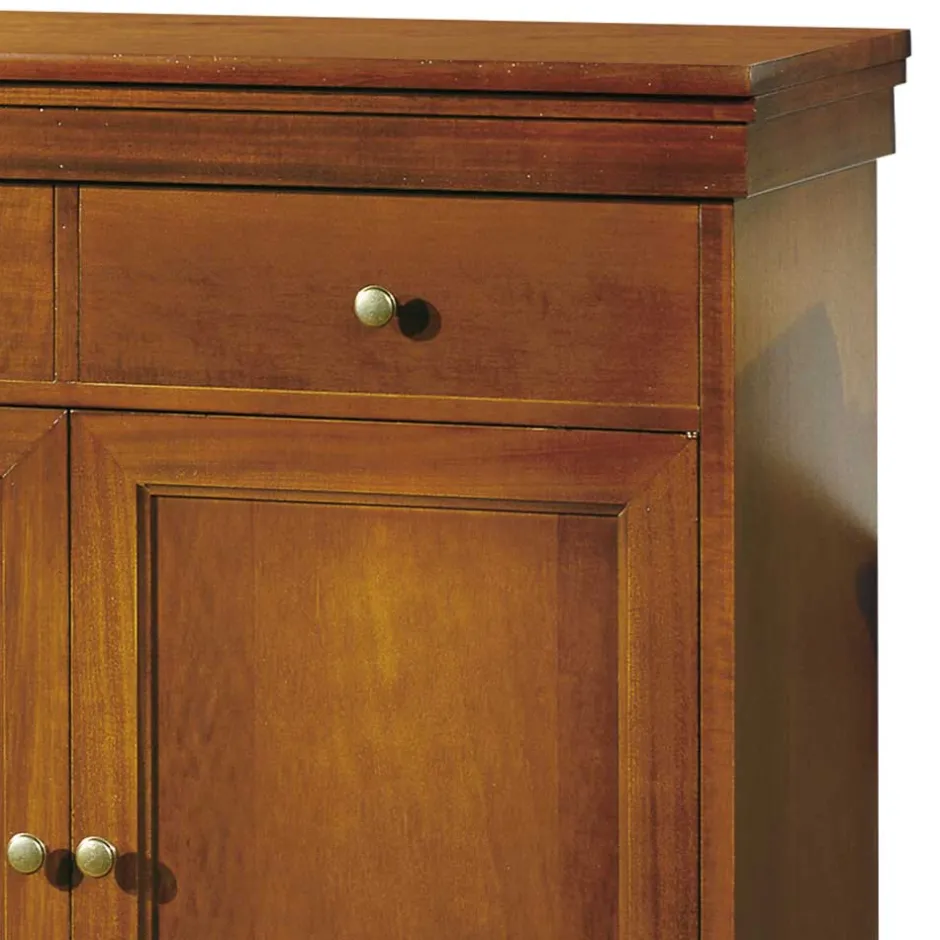 Massivholzmöbel|Küchenkommode*Pharao24 Klassische Dielen Kommode Sucrela