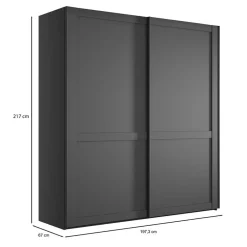 Pharao24 Kleiderschrank 2 Schiebetüren Hierro><noscript><img width=