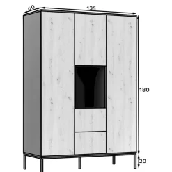 Drehtürenschränke|Jugendkleiderschrank*Pharao24 Kleiderschrank Balata