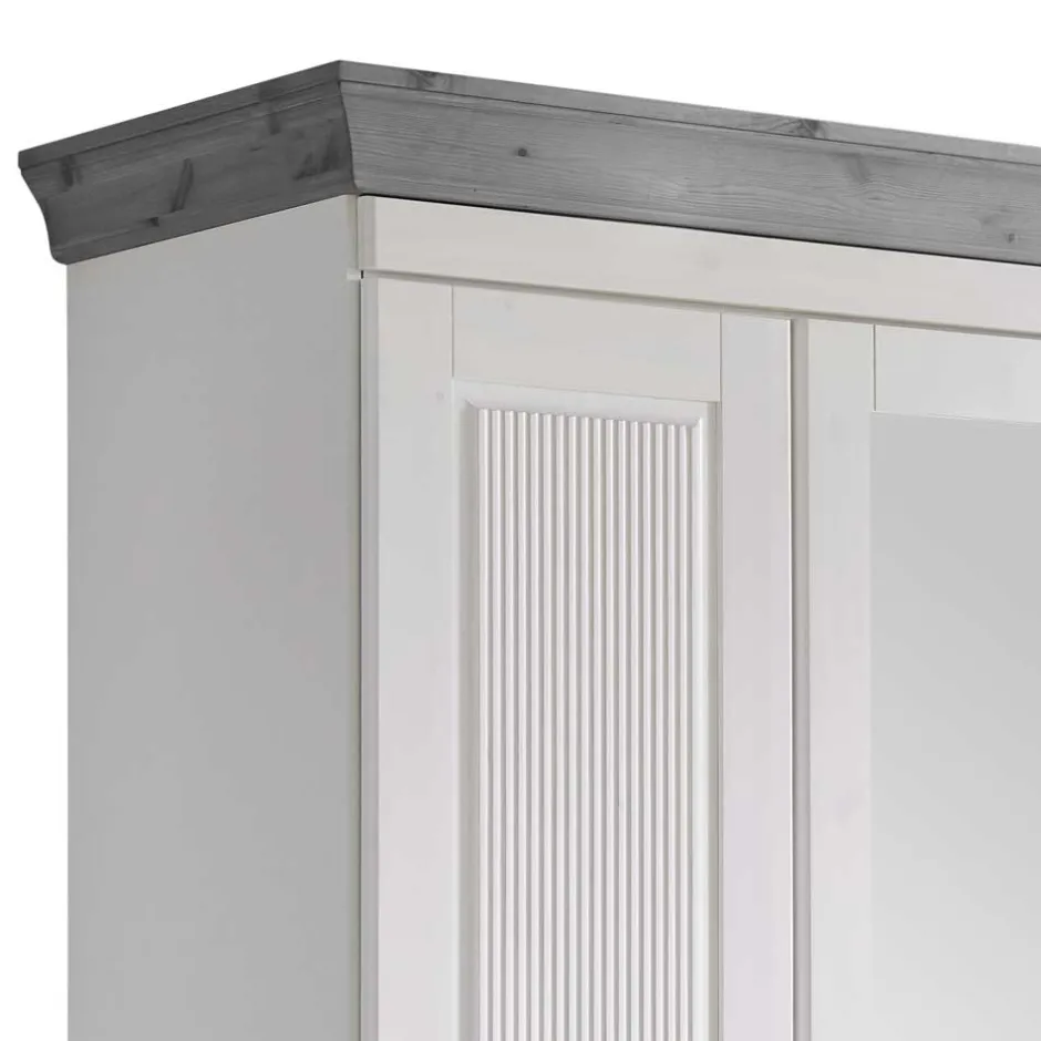 Pharao24 Kleiderschrank Benfitas> Drehtürenschränke|Massivholz Kleiderschränke