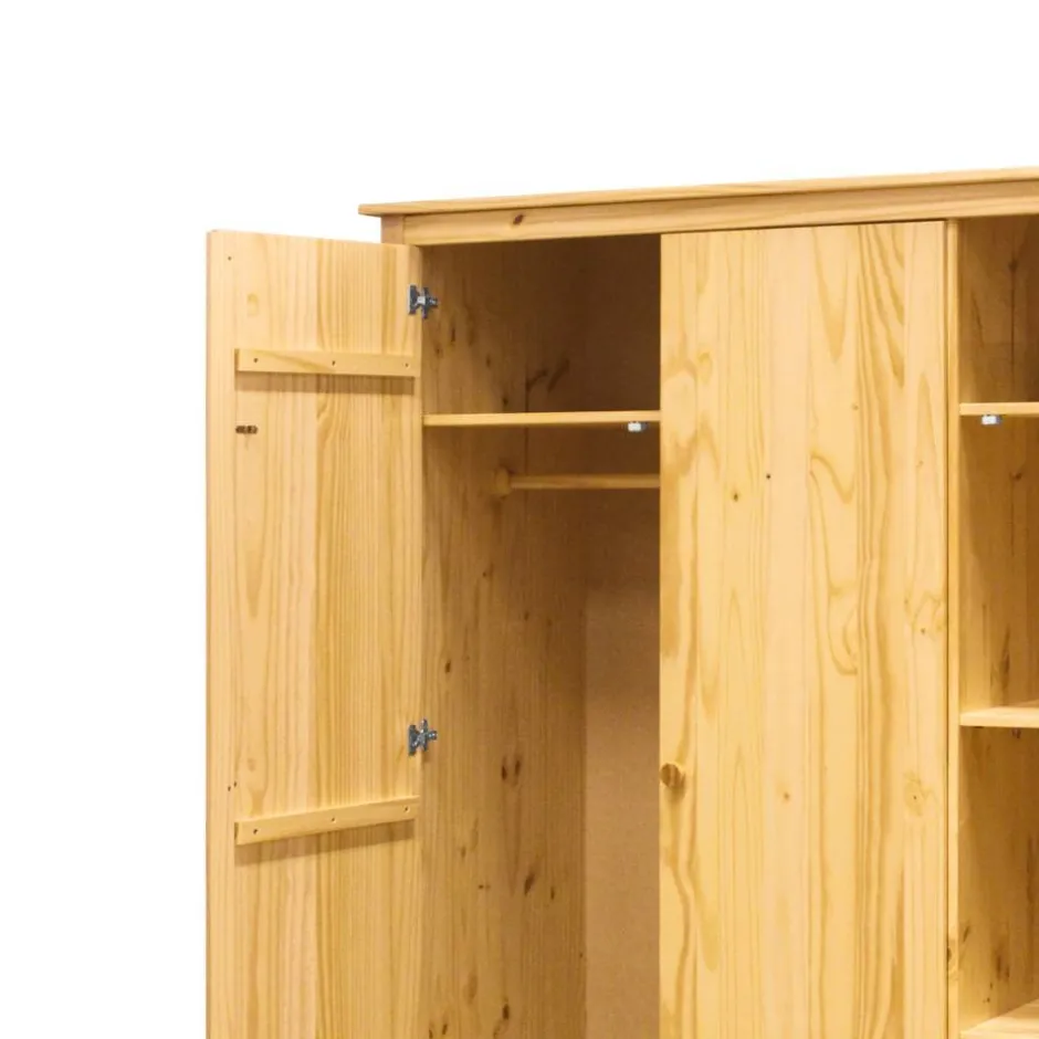 Pharao24 Kleiderschrank Casparca> Drehtürenschränke|Massivholz Kleiderschränke