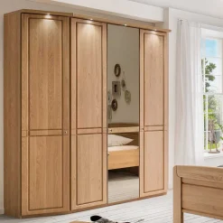 Massivholzmöbel|Drehtürenschränke*Pharao24 Kleiderschrank Clacella