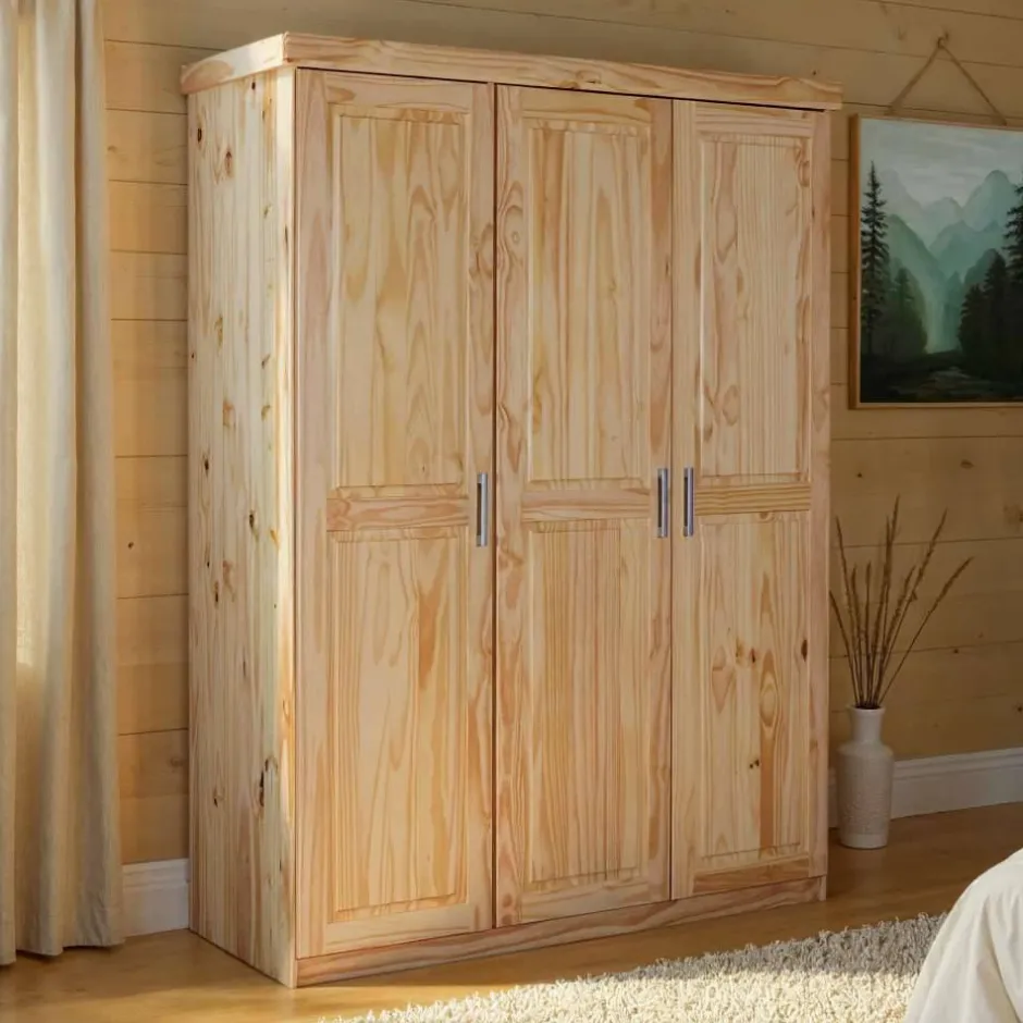 Massivholz Schränke|Drehtürenschränke*Pharao24 Kleider-Schrank Classico