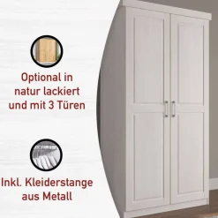 Massivholz Schränke|Kleiderschränke*Pharao24 Kleiderschrank Classico
