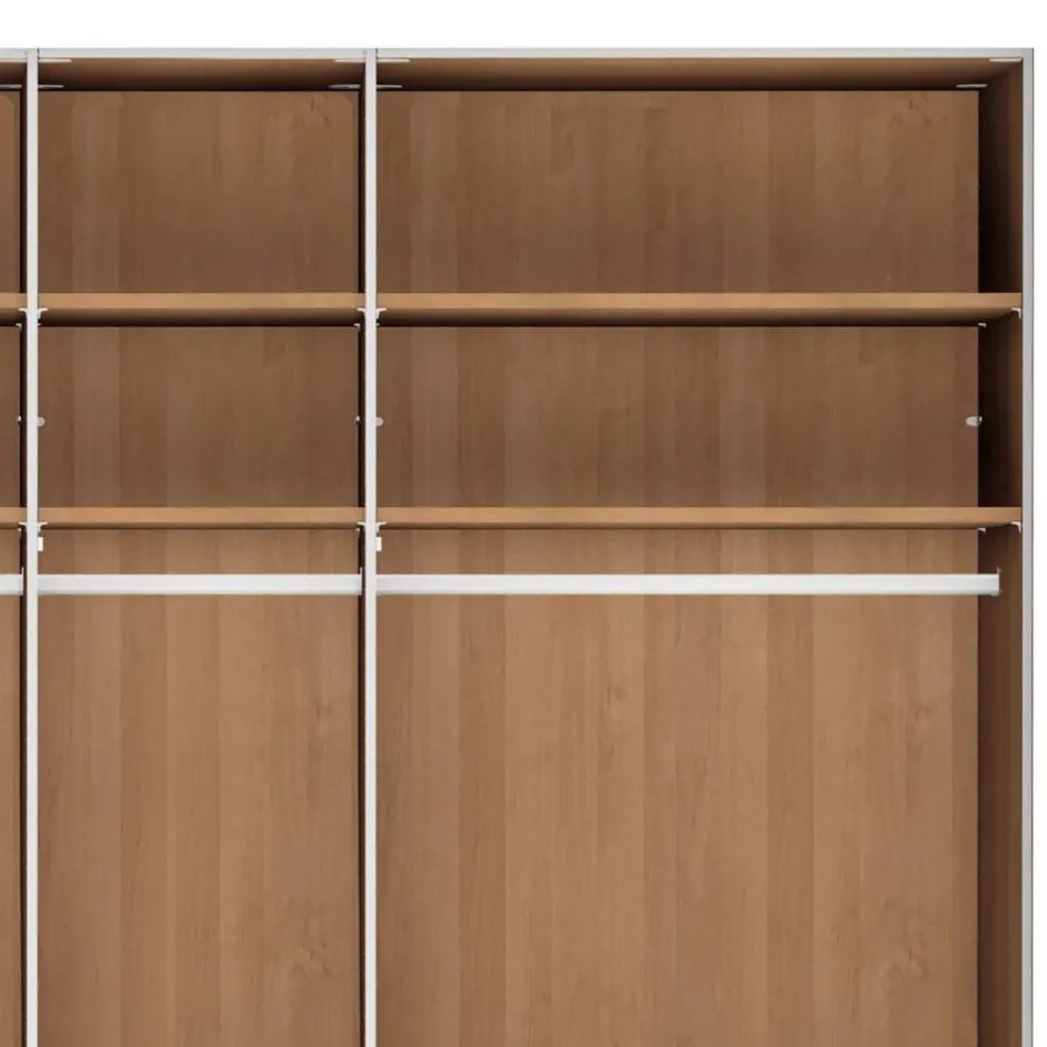 Drehtürenschränke*Pharao24 Kleiderschrank Eiche Bianco Tascan