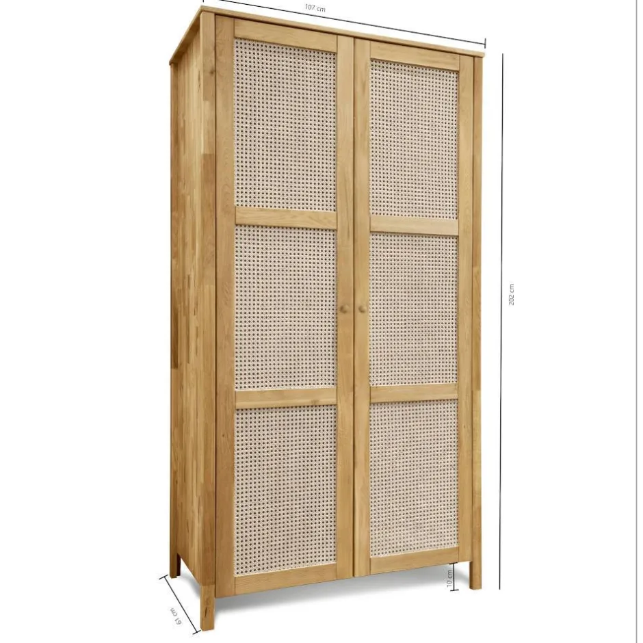 Pharao24 Kleiderschrank Felictas> Massivholz Schränke|Kleiderschränke