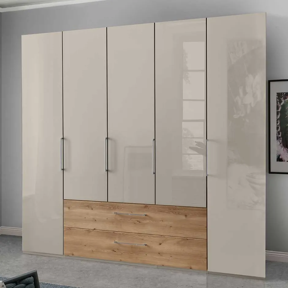 Pharao24 Kleiderschrank Glasfront Cruzca> Kleiderschränke|Schlafzimmerschränke