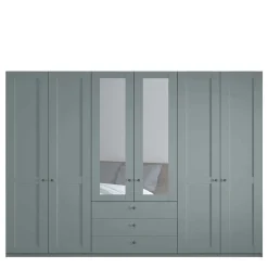 Pharao24 Kleiderschrank graugrün Landhaus Forjan><noscript><img width=