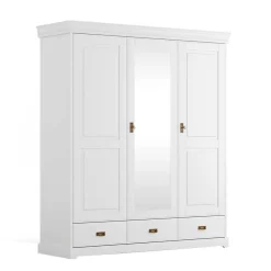 Drehtürenschränke|Massivholz Kleiderschränke*Pharao24 Kleiderschrank Holz Aluko