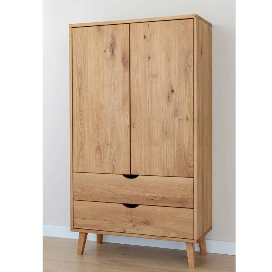 Drehtürenschränke|Massivholz Kleiderschränke*Pharao24 Kleiderschrank Holz Arora