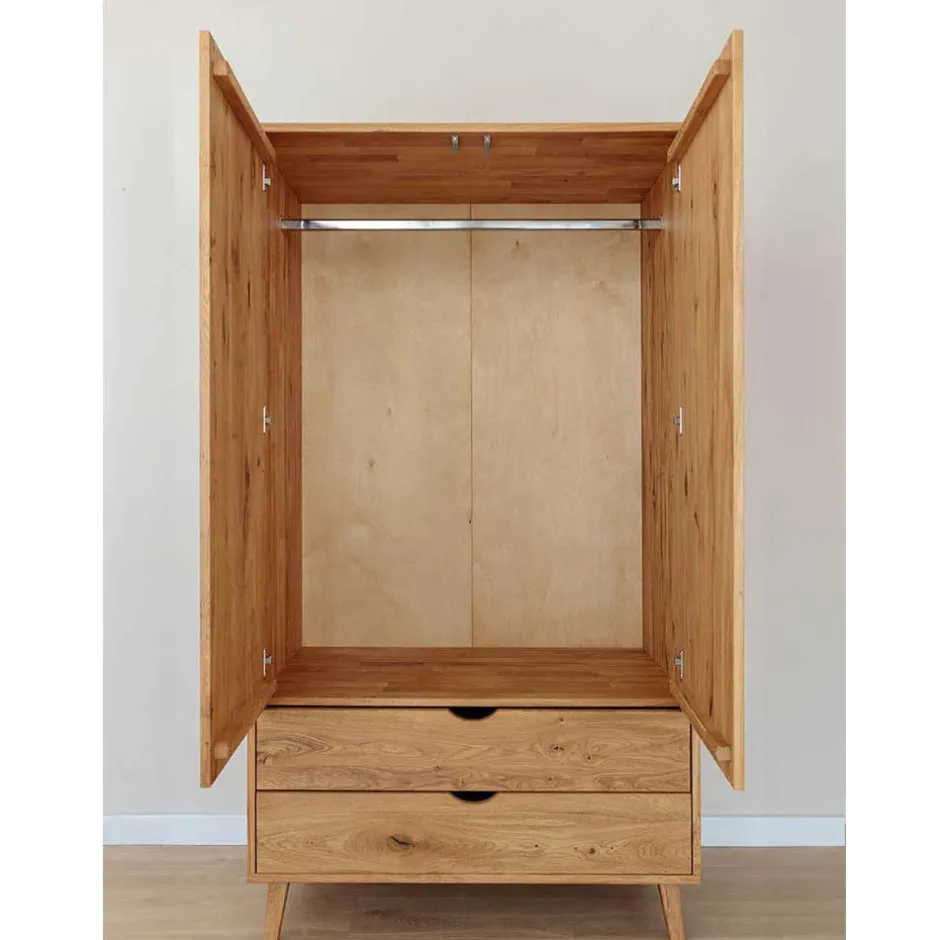 Drehtürenschränke|Massivholz Kleiderschränke*Pharao24 Kleiderschrank Holz Arora