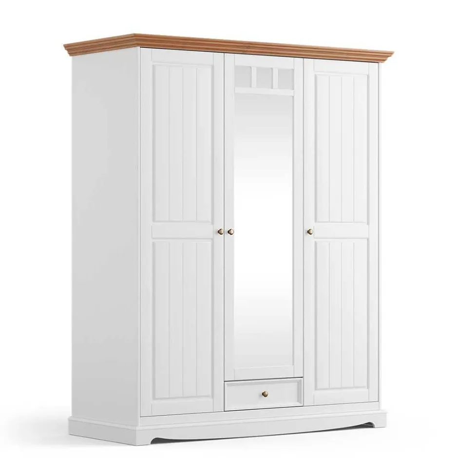 Massivholz Schränke|Kleiderschränke*Pharao24 Kleiderschrank Holz Corao