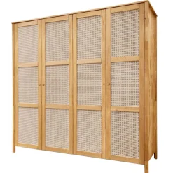 Massivholzmöbel|Drehtürenschränke*Pharao24 Kleiderschrank Holz Felictas