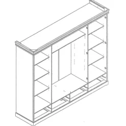 Massivholzmöbel|Drehtürenschränke*Pharao24 Kleiderschrank Holz Limita
