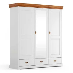 Pharao24 Kleiderschrank Limita> Massivholzmöbel|Drehtürenschränke