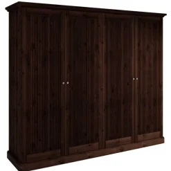 Pharao24 Kleiderschrank massiv Phelix> Massivholzmöbel|Drehtürenschränke