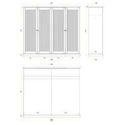 Pharao24 Kleiderschrank massiv Phelix><noscript><img width=