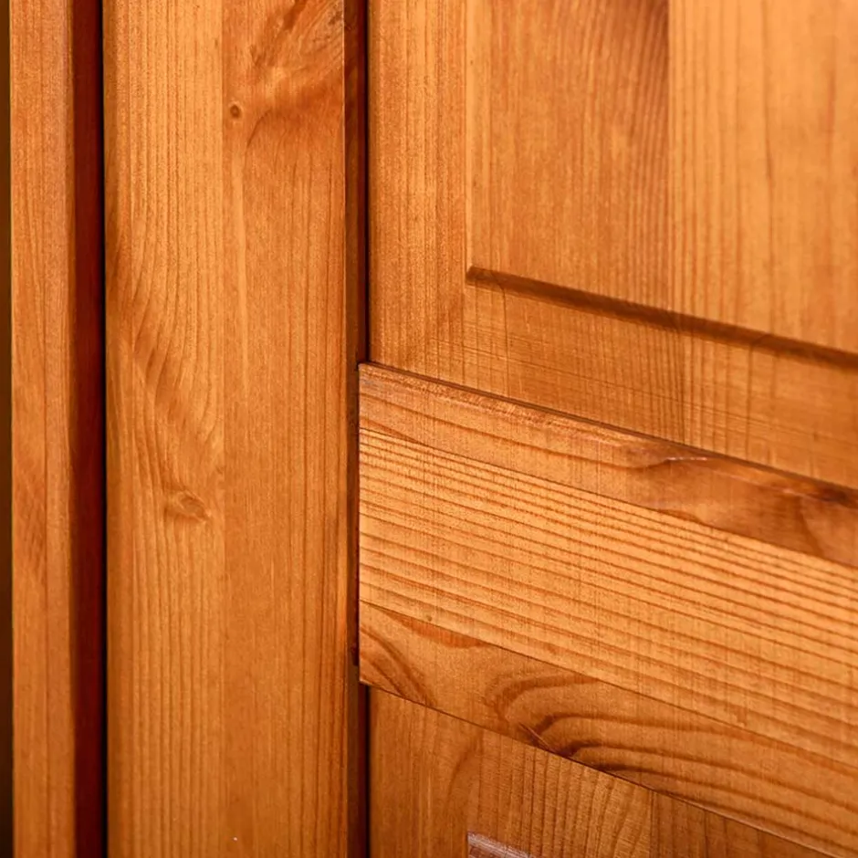 Massivholzmöbel|Drehtürenschränke*Pharao24 Kleiderschrank Massivholz Kiefer Rovert