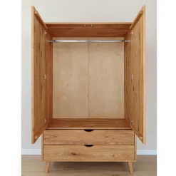 Massivholzmöbel|Wäscheschrank*Pharao24 Kleiderschrank Massivholz Arora