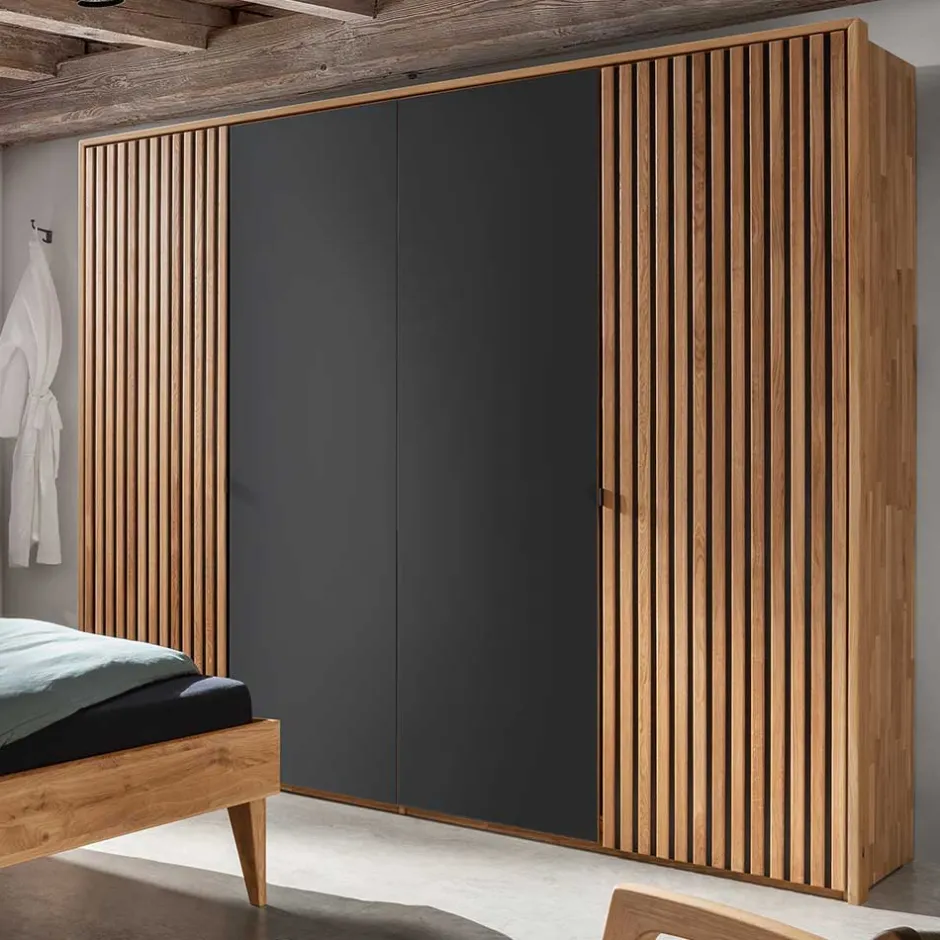 Massivholzmöbel|Drehtürenschränke*Pharao24 Kleiderschrank Massivholz Scotias