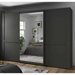 Schiebetürenschränke*Pharao24 Kleiderschrank mit Schiebetüren Hierro