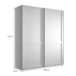 Schiebetürenschränke*Pharao24 Kleiderschrank mit Schiebetüren Tudana