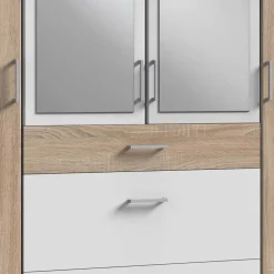 Jugendkleiderschrank|Drehtürenschränke*Pharao24 Kleiderschrank mit Schubladen Milana