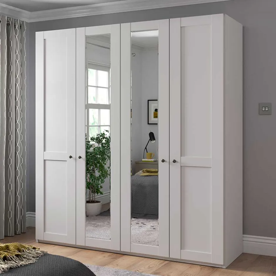 Drehtürenschränke|Kleiderschränke*Pharao24 Kleiderschrank mit Spiegeln Tudana