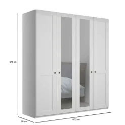 Drehtürenschränke|Kleiderschränke*Pharao24 Kleiderschrank mit Spiegeln Tudana