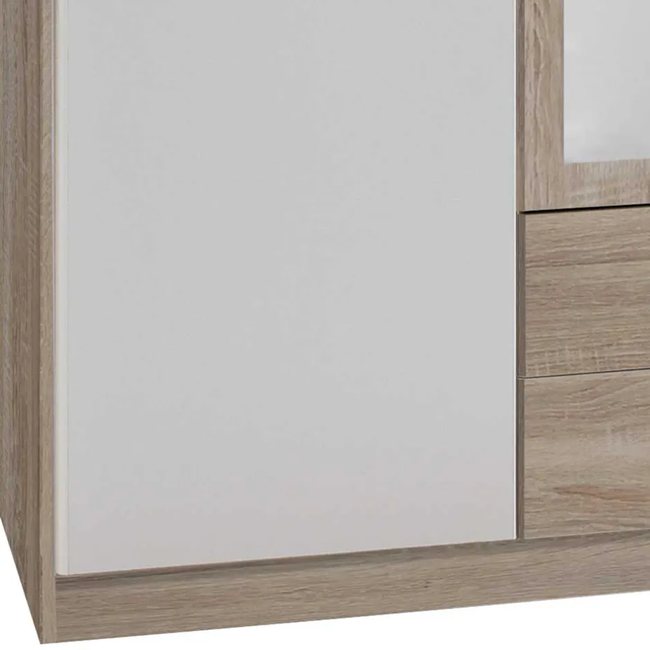 Pharao24 Kleiderschrank mit Spiegeln Simeon> Jugendkleiderschrank|Drehtürenschränke