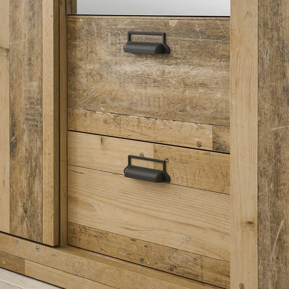 Pharao24 Kleiderschrank mit Spiegel Studiana> Kleiderschränke|Schlafzimmerschränke