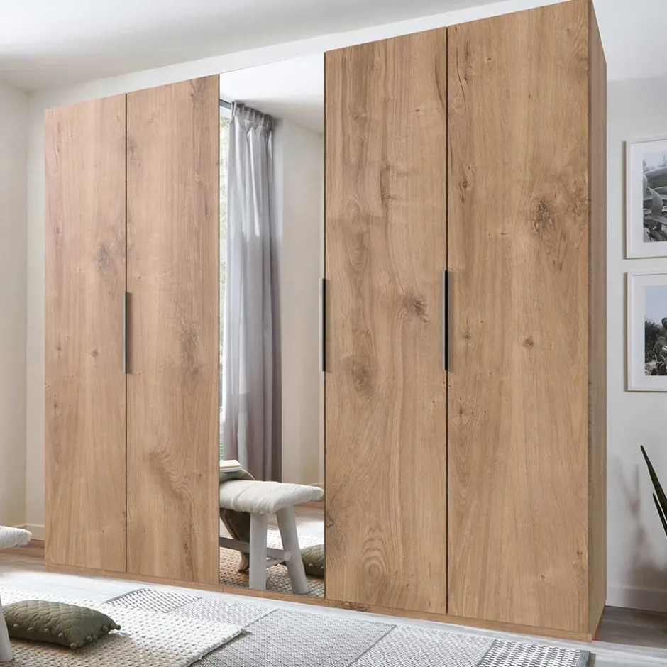 Pharao24 Kleiderschrank mit Spiegeltür Grenvana> Drehtürenschränke