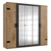 Drehtürenschränke*Pharao24 Kleiderschrank mit Spiegel Latizia