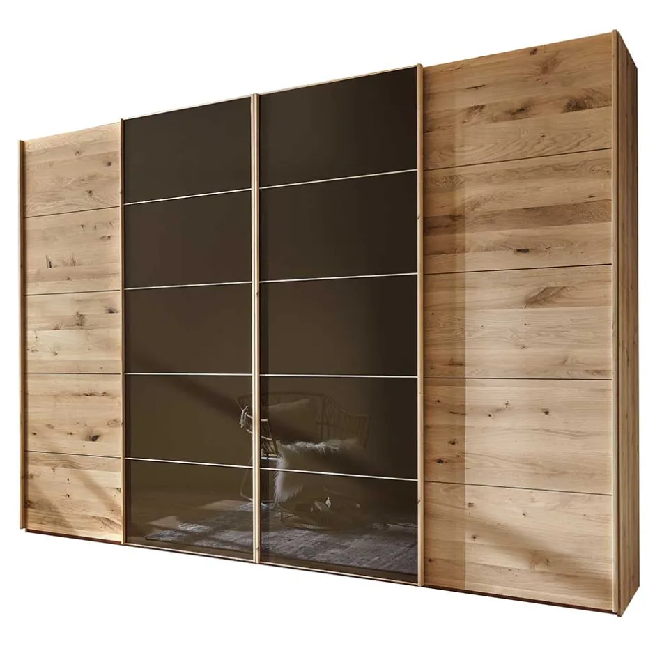 Pharao24 Kleiderschrank modern Merkur> Massivholzmöbel|Schiebetürenschränke