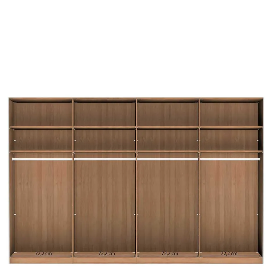 Pharao24 Kleiderschrank modern Merkur> Massivholzmöbel|Schiebetürenschränke