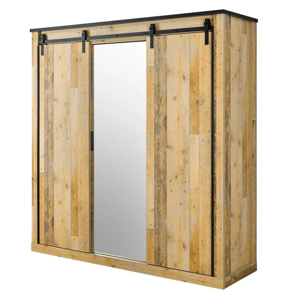 Pharao24 Kleiderschrank rustikal Studiana> Kleiderschränke|Schlafzimmerschränke