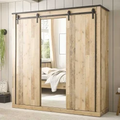 Pharao24 Kleiderschrank rustikal Studiana> Kleiderschränke|Schlafzimmerschränke