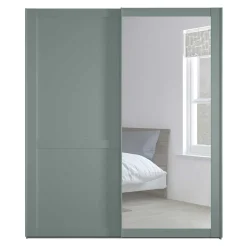Schiebetürenschränke*Pharao24 Kleiderschrank Schiebetüren mit Spiegel Forjan