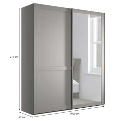 Pharao24 Kleiderschrank Schwebetüren Saconso><noscript><img width=