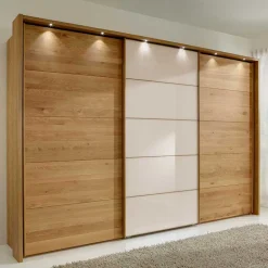 Pharao24 Kleiderschrank Schwebetüren Viramiru> Massivholz Kleiderschränke|Schiebetürenschränke