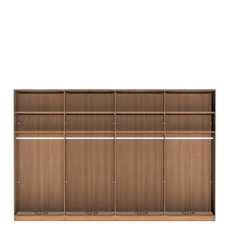 Pharao24 Kleiderschrank Schwebetüren Sanne> Massivholzmöbel|Massivholz Kleiderschränke